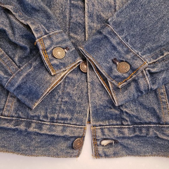 ELIZABETH AND JAMES VINTAGE LEVI'S Denim Jacket Size 34 - Picture 11 of 15